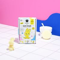 fabriquer son savon forme lapin jaune pour enfants